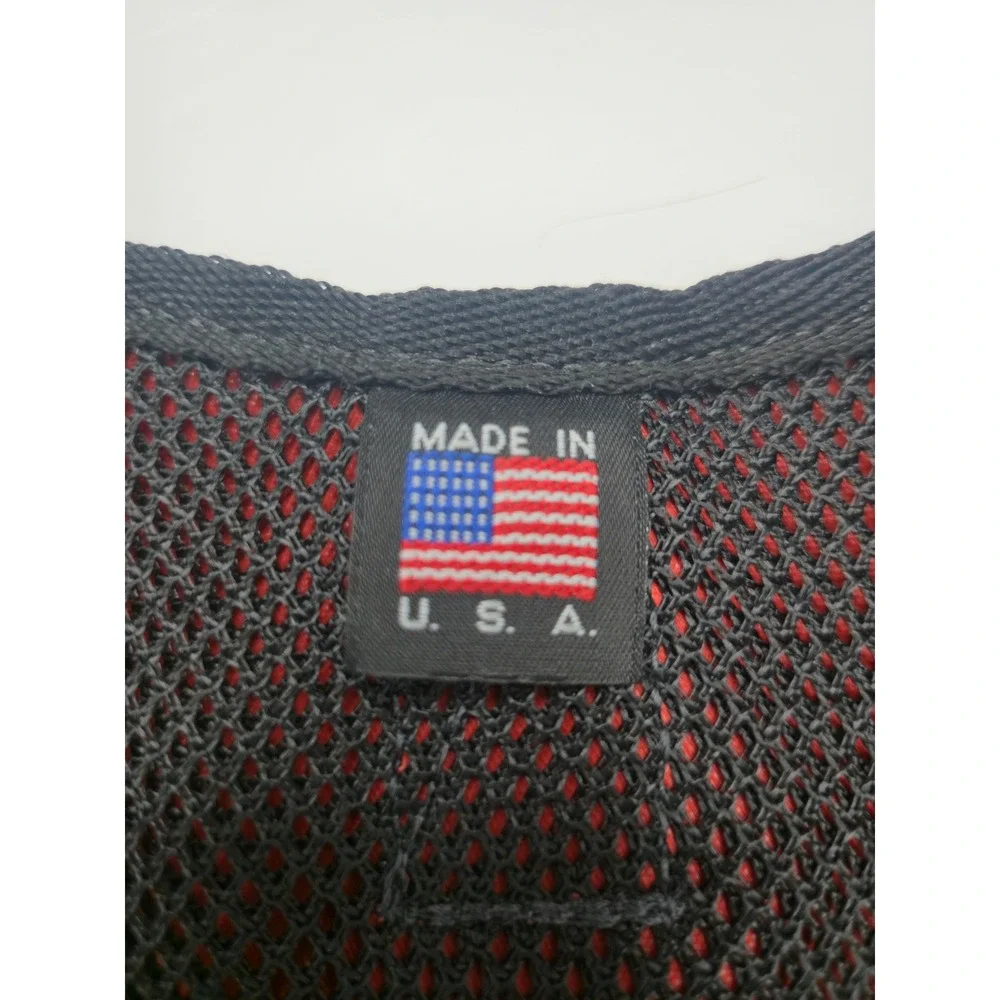 ESA Dog Harness Emotional Support Animal Vest Red Black Mesh Small